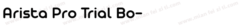 Arista Pro Trial Bo字体转换